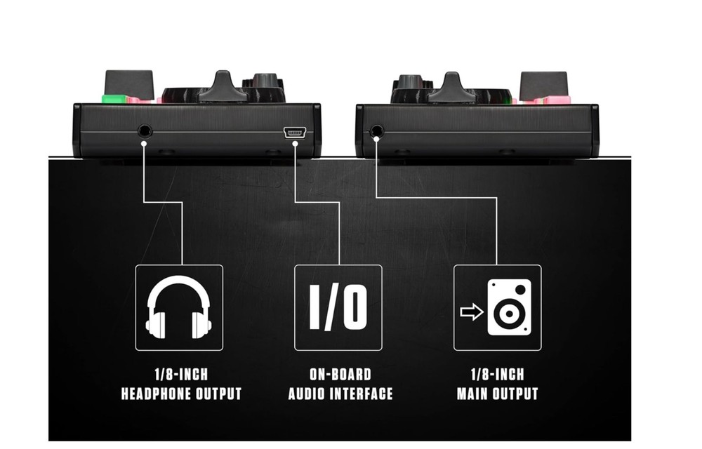 Numark DJ2GO2 Touch Pocket Double Deck DJ Controller - Black