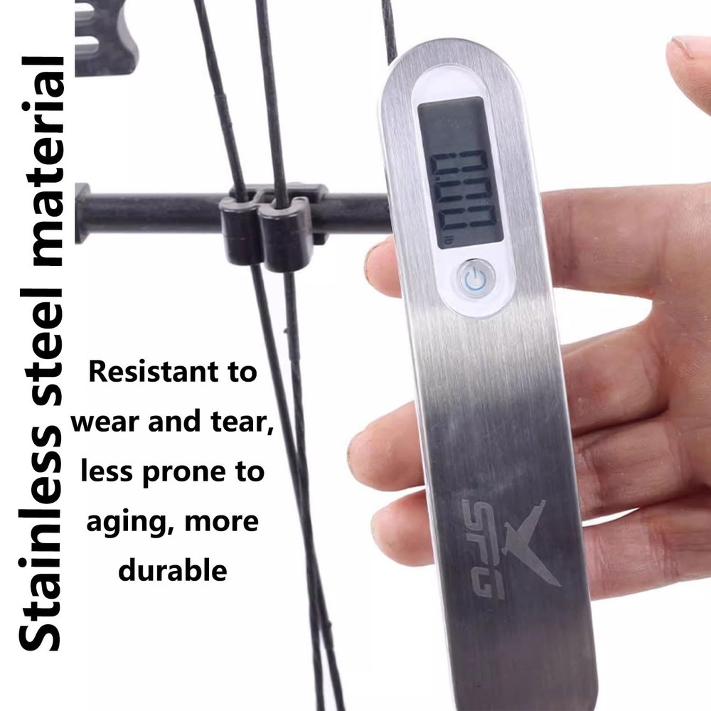 FUNTRESS Bow Scale for Draw Weight Archery Digital Poundage silver