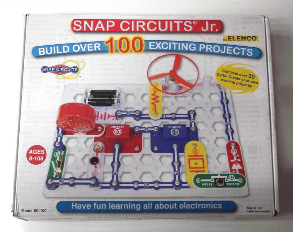 ELENCO Snap Circuits Jr.� 100 Experiments Electronics Discovery Kit Set Complete