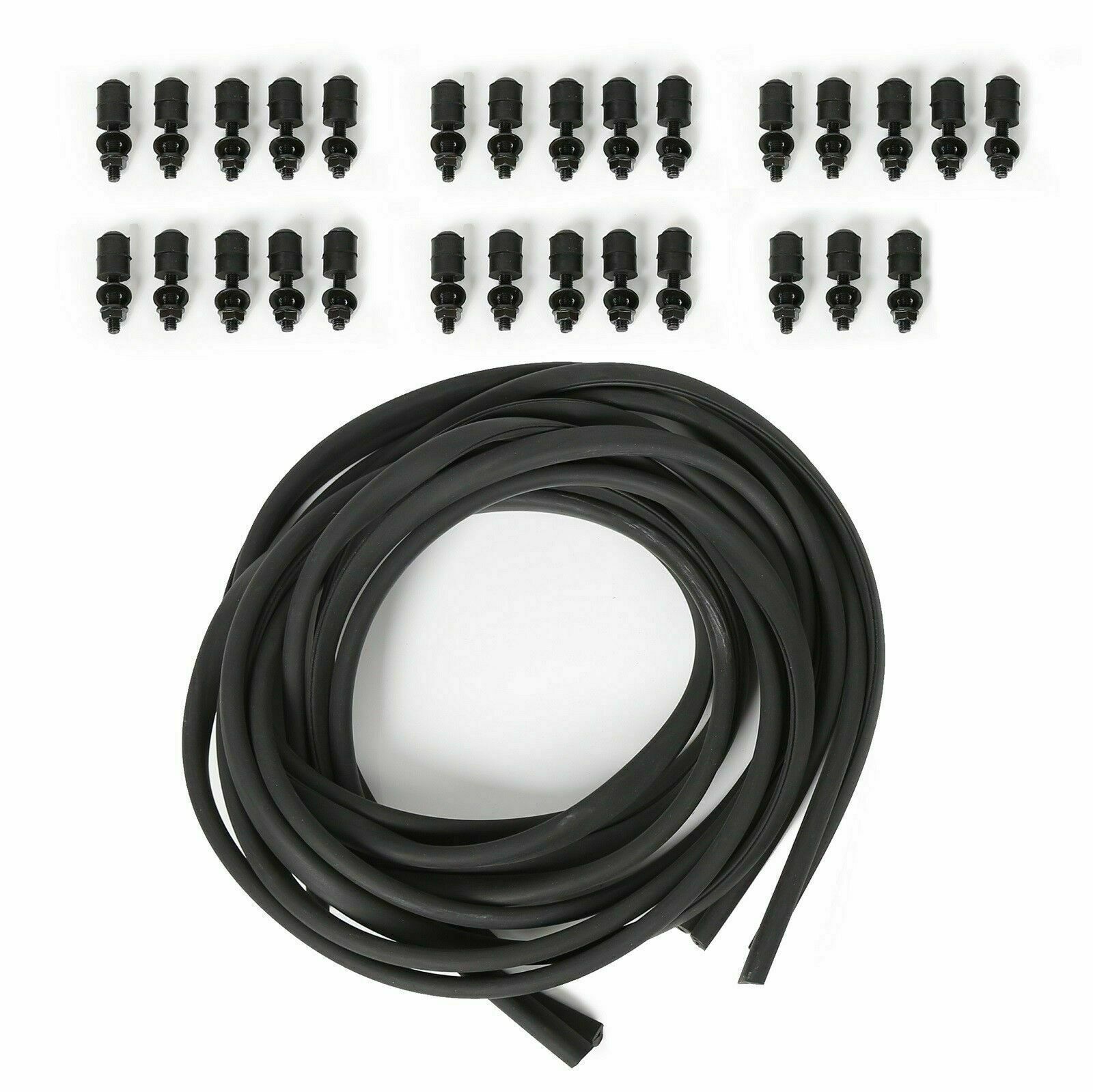 6 pcs for 97-06 Jeep Wrangler TJ 7" Wide Black Pocket Extended Fender Flares Kit