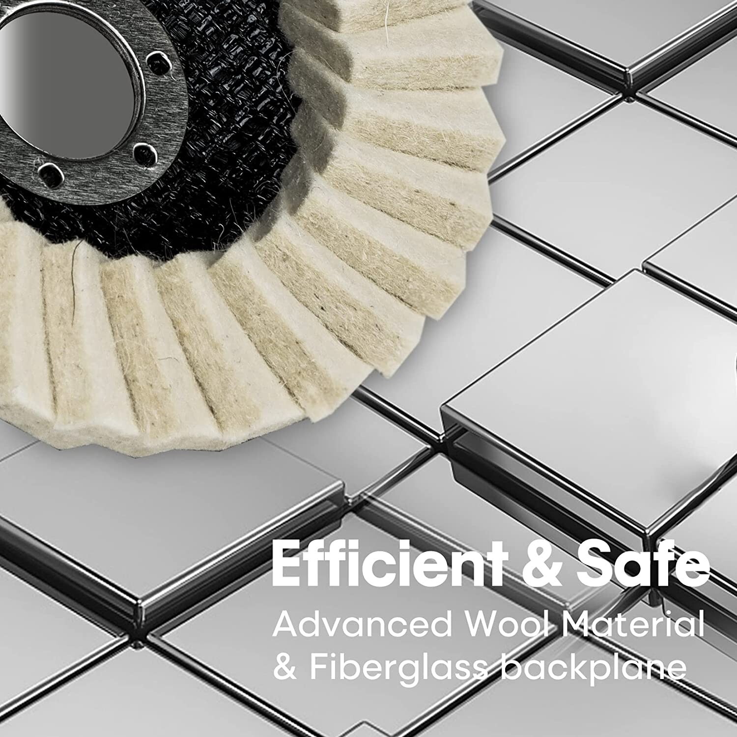 SHALL 4-1/2" Wool Polishing Discs Finishing Wheel Buffing Pads,for Angle Grinder