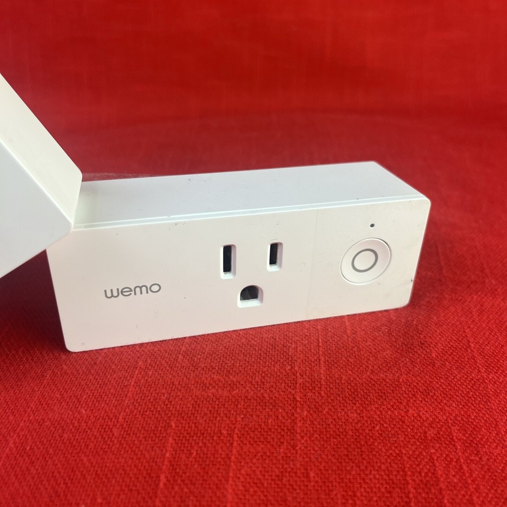 WeMo Mini Wi-Fi Enabled Smart Plug White Model F7C063 2 PACK