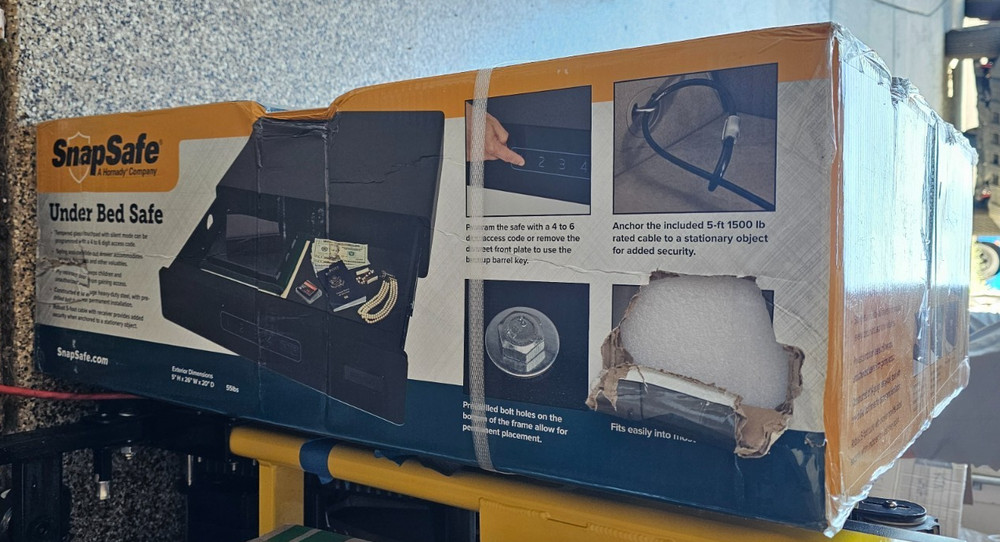 Snapsafe Specialty Under Bed Medium Access CodeKey Entry Black Safe - 75402