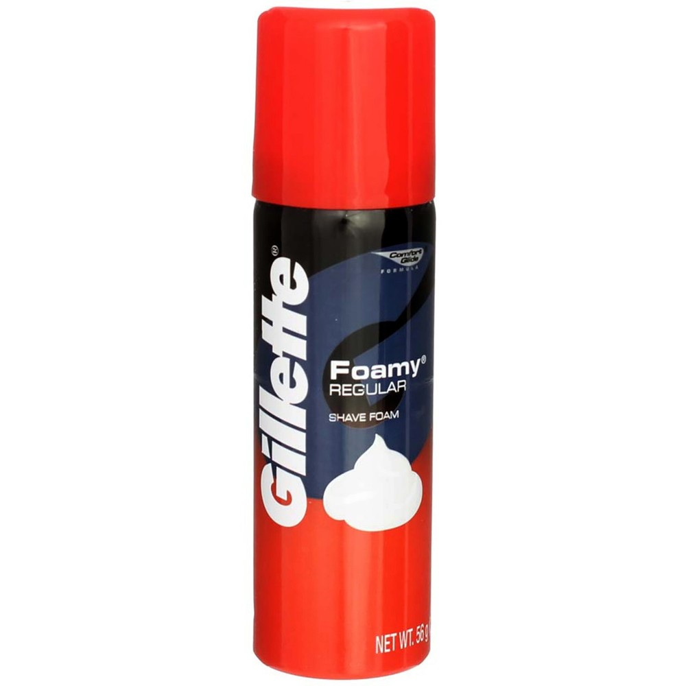 3 Pack Gillette Foamy Regular Shaving Cream, Regular, 2 oz