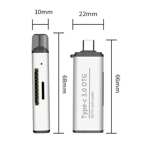 Multifunctional Cellphone PC Type-C USB3.0 High Speed TF SD Card OTG Card Reader