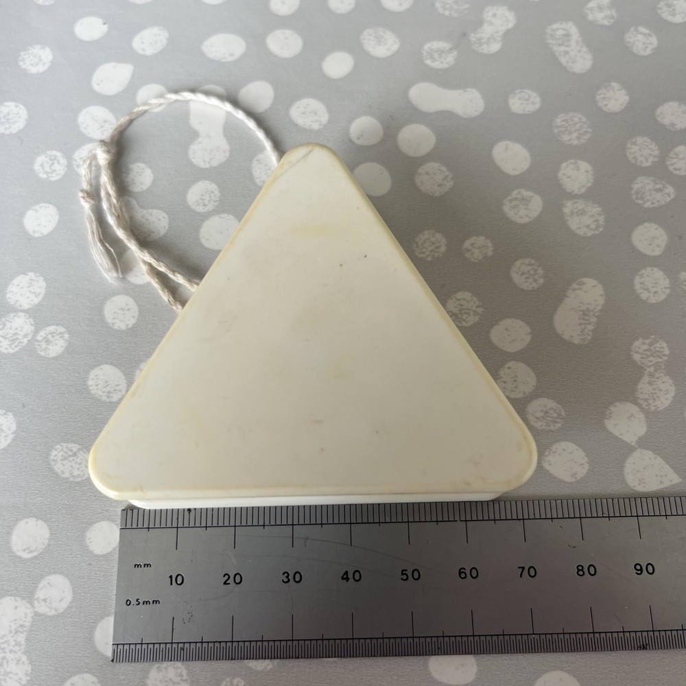 Toblerone Yo Yo with string used condition triangular approx 6.5cm by across