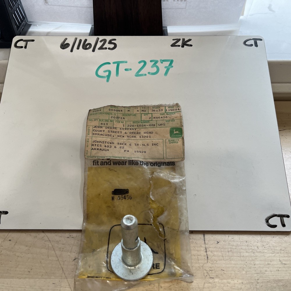 John Deere M46456 Attachment Pin