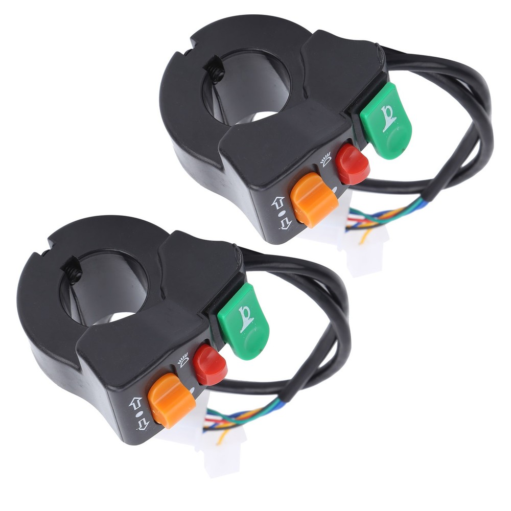 2Pcs Universal 3‑in‑1 Switch Lightweight For Electric Bicycles