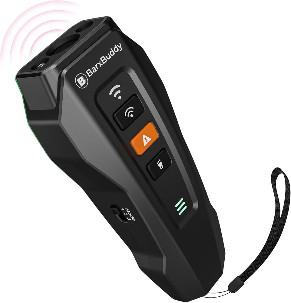 Humane Bark Control Device – 2nd Gen Ultrasonic Trainer for Indoor/Outdoor Use
