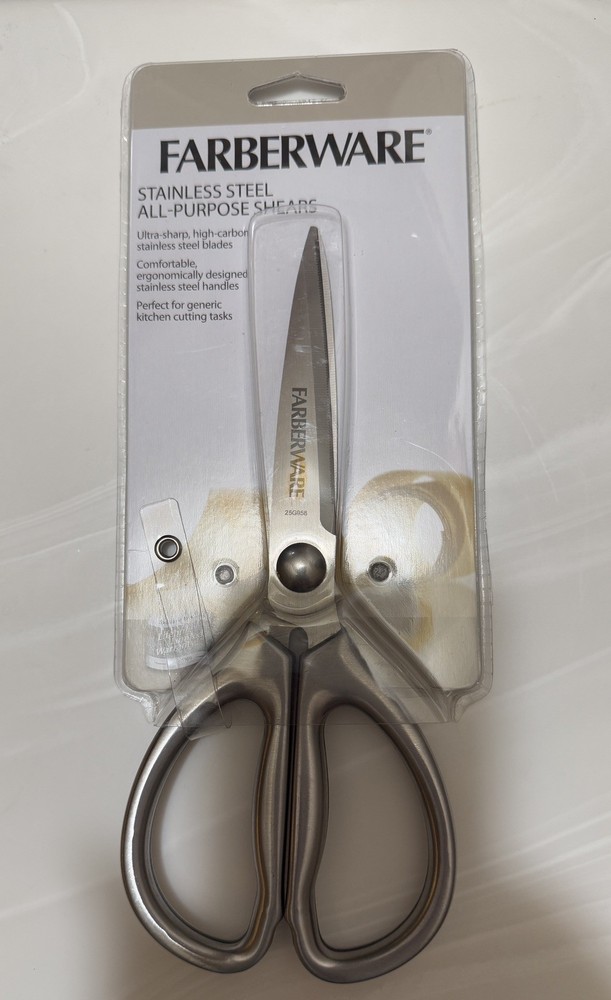 FARBERWARE All Purpose Titanium Stainless Steel  Scissors - New