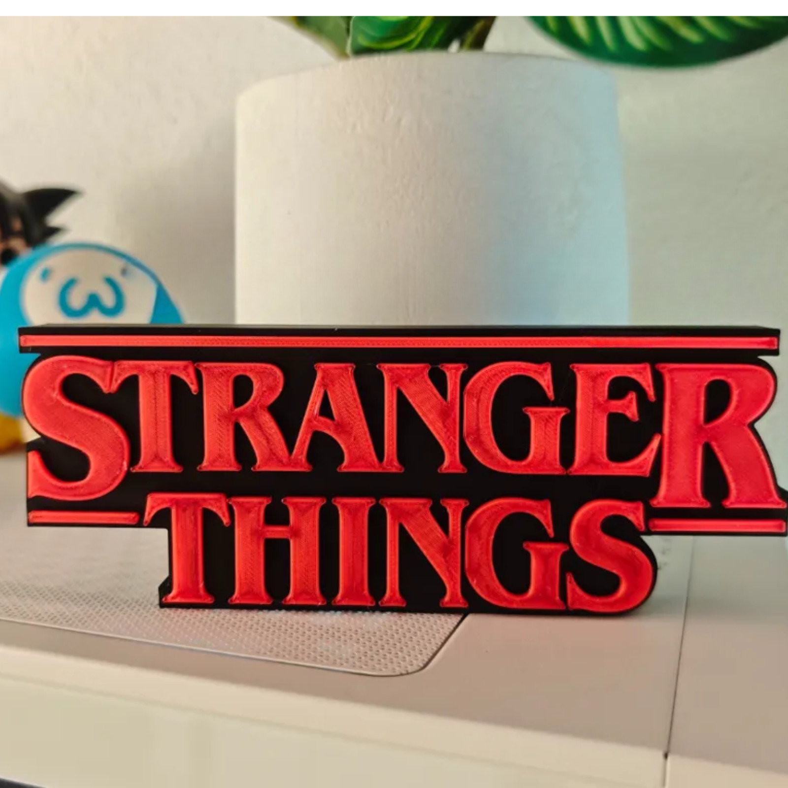 Stranger Things Shelf Sign Display Wall Desk Top Decor Art Logo Decorative
