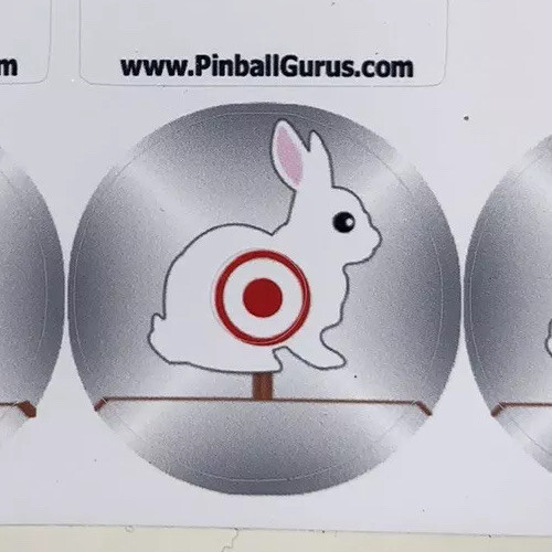 Williams Comet Pinball Machine “Shooting Gallery” Target Stickers “Rabbits”