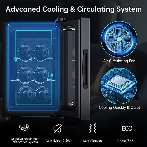 Wine Cooler Refrigerator Advanced Cooling Technology,