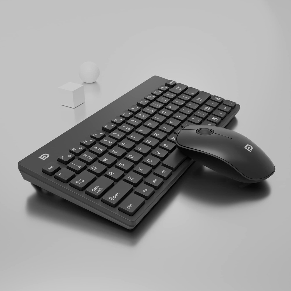 Small Wireless Keyboard & Mouse Set Portable for Laptop PC