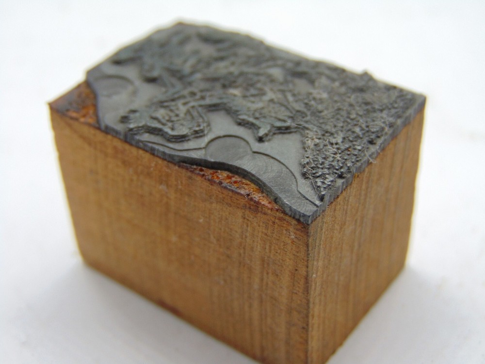 Printing Letterpress Printers Block Riding Horse
