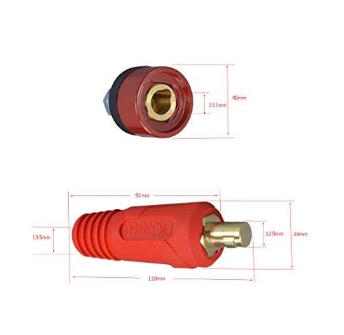 TIG Welding Cable Panel Connector Plug & Socket Set DKJ35-50 DKZ35-50 4pcs