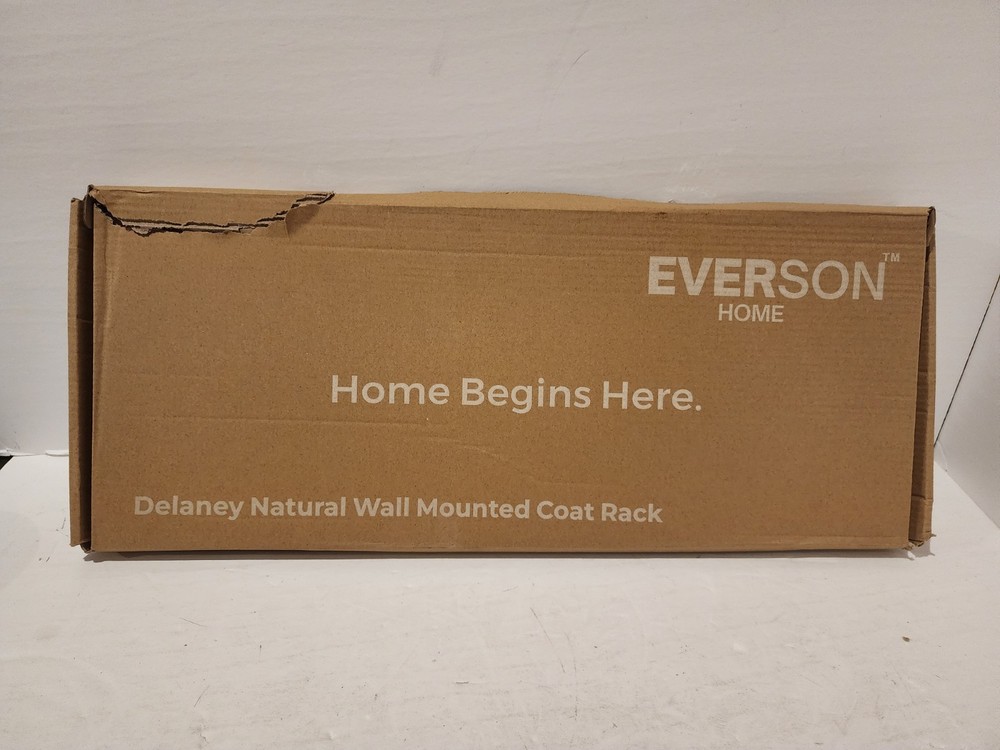 Everson Delaney Natural Wall Mounted Coat Rack