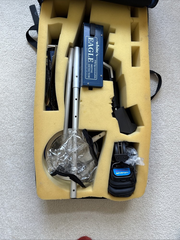 White Eagle Programmable Professional Mpc Metal Detector w/Headset & Bag