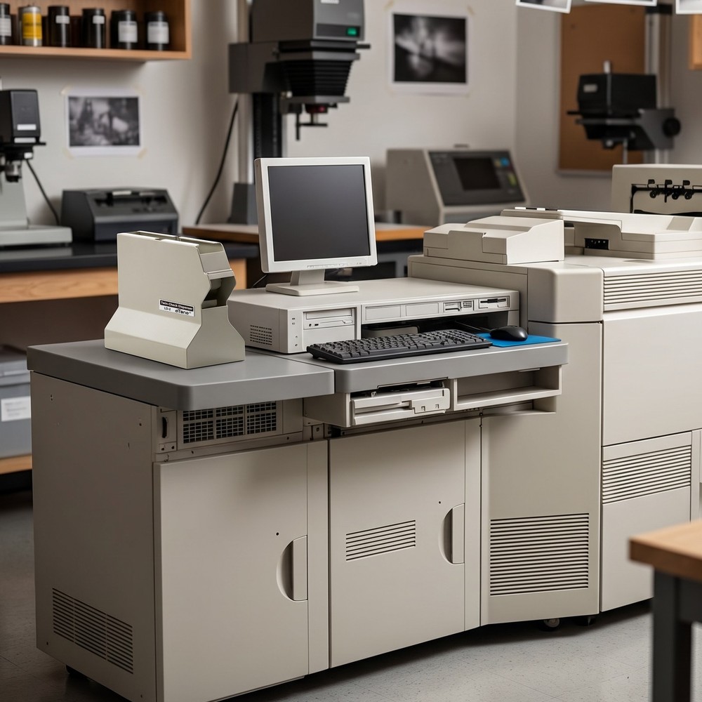 Twin-Check Dispenser Machine For Check Labels Noritsu Fuji Negative Development
