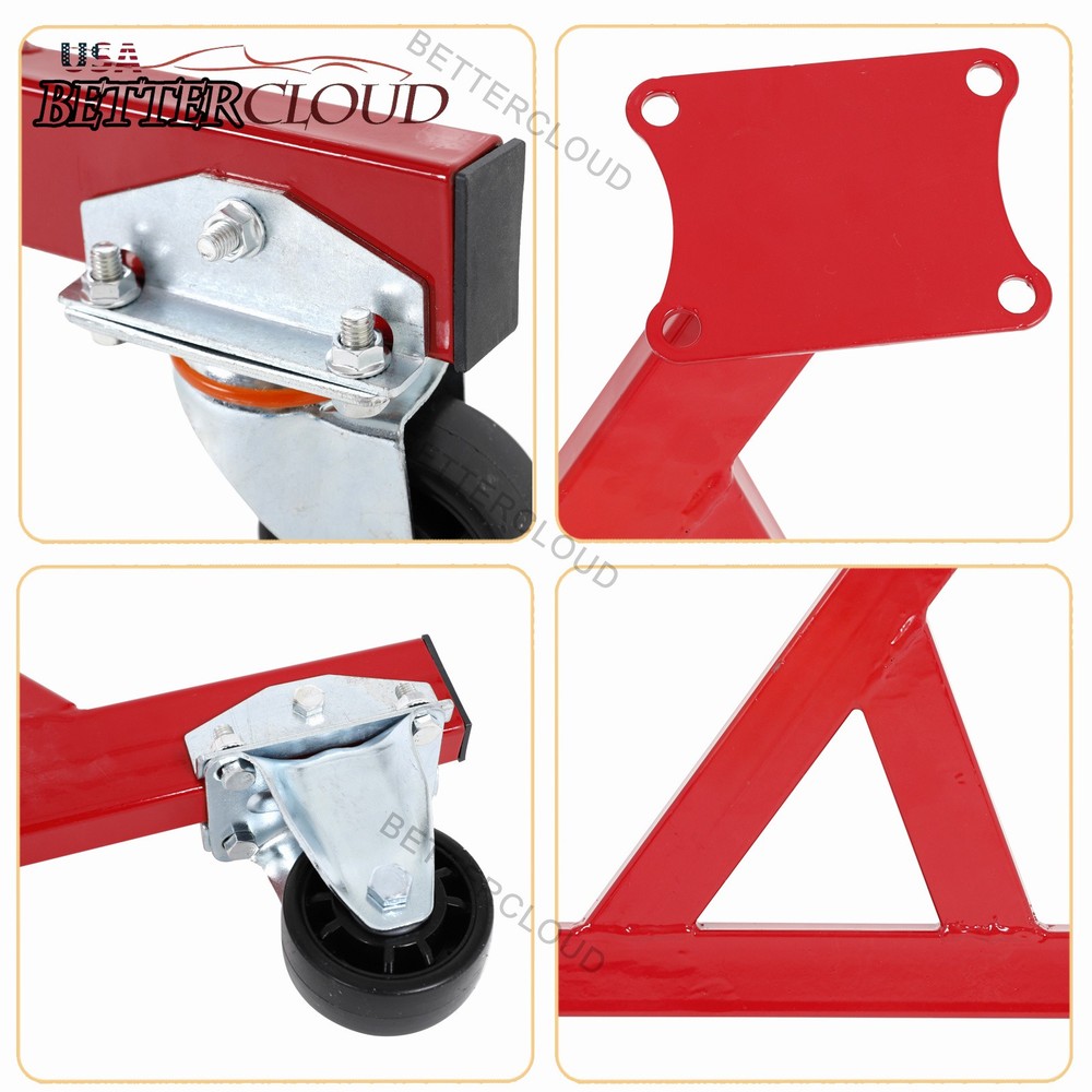 For Chevy LS1 LS2 LS3 LS6 Engine Storage Stand w/ Casters Red