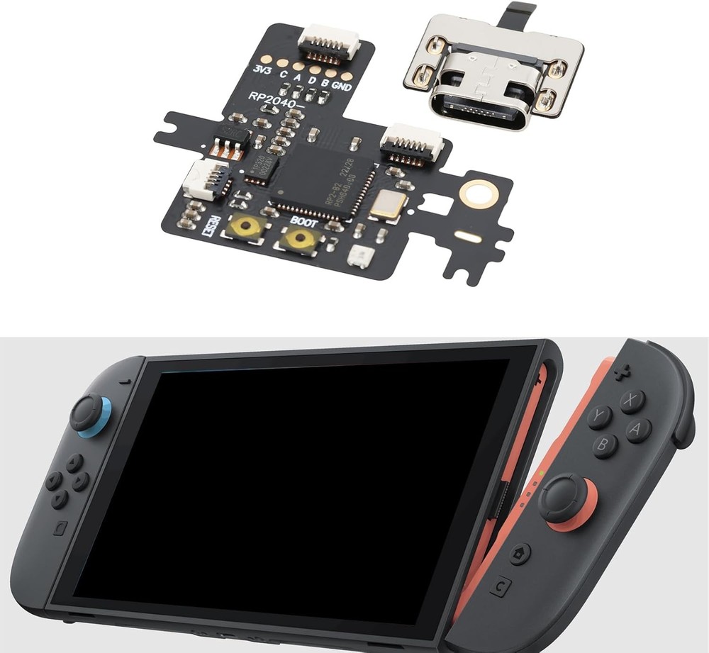 RP2040 Game Console Chip Replacement For Switch Lite CPU Flex Ribbon Cable