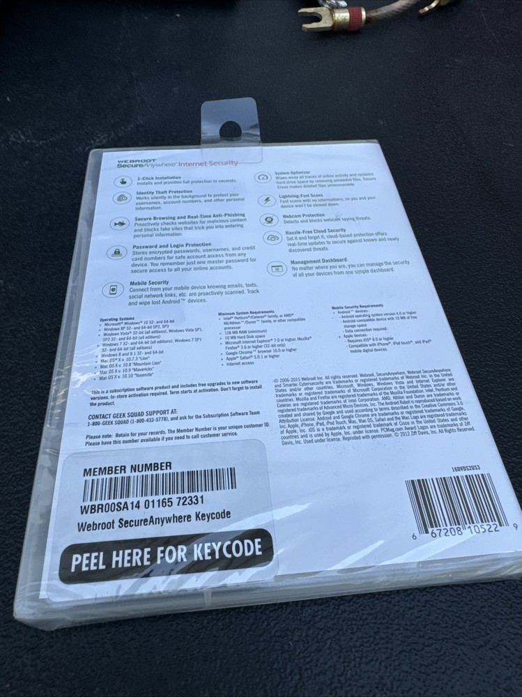 Webroot SecureAnywhere Internet Security - Full Version for Windows & Mac...