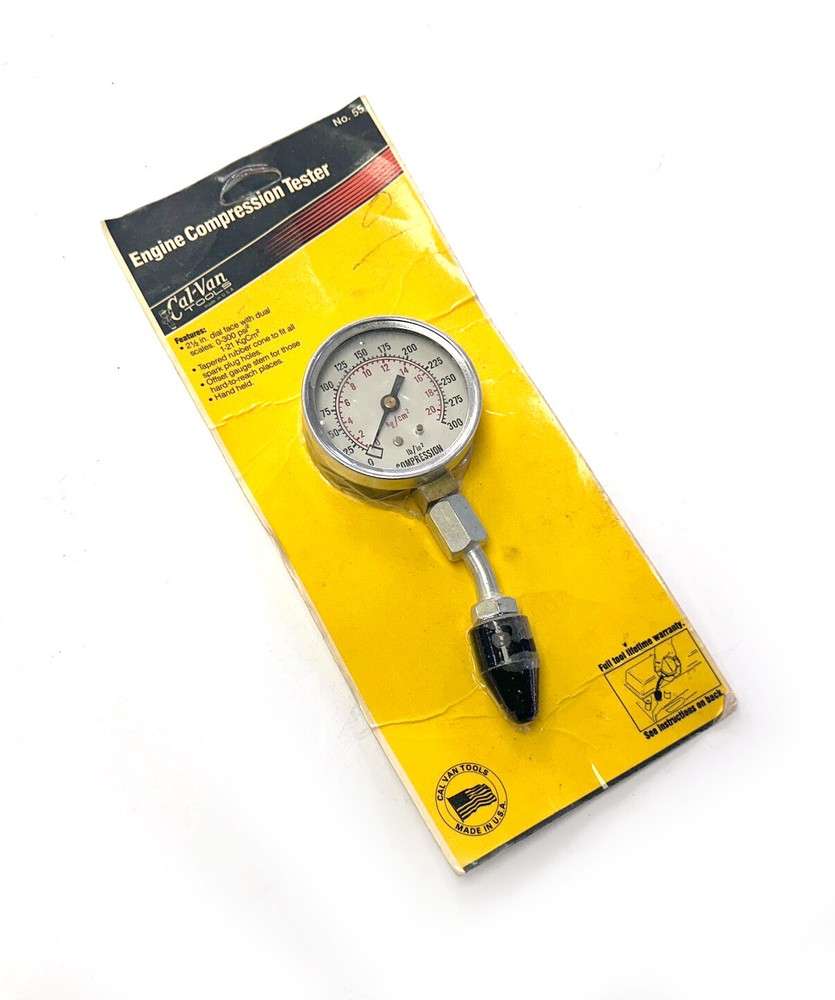 Cal-Van Tools #55 Engine Compression Tester Gauge USA NEW Sealed no. 55