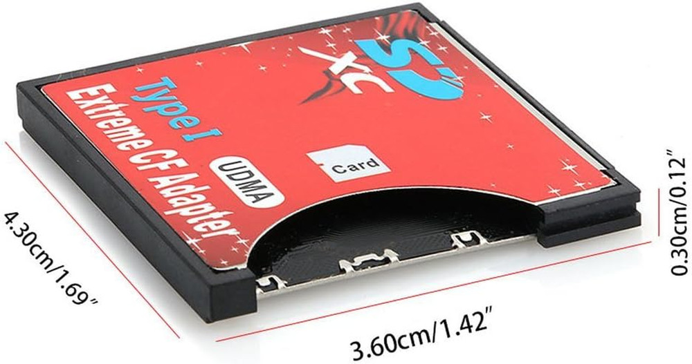 High Speed SDXC SDHC SD to CF Compact Flash Memory Card Reader Adapter Type I