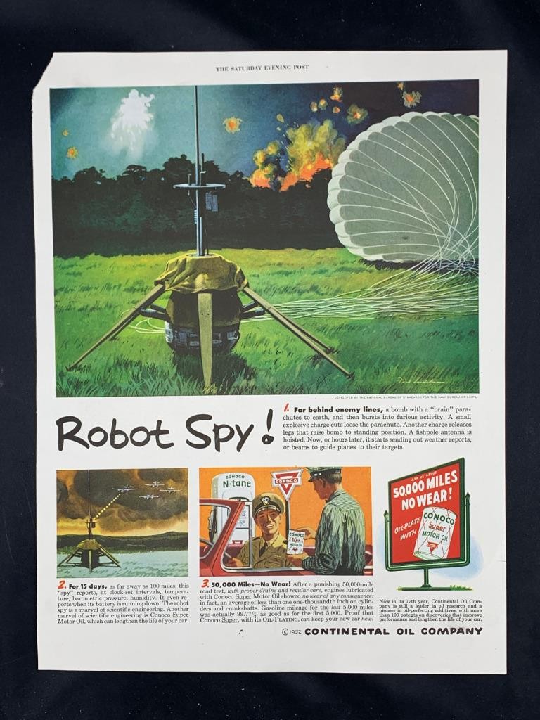 Magazine Ad* - 1952 - Conoco Motor Oil