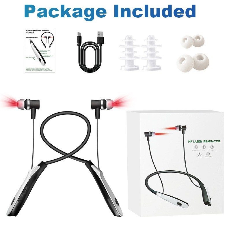 650nm Red Light Therapy for Ears Tinnitus Relief for Ringing Ears Device Earplug