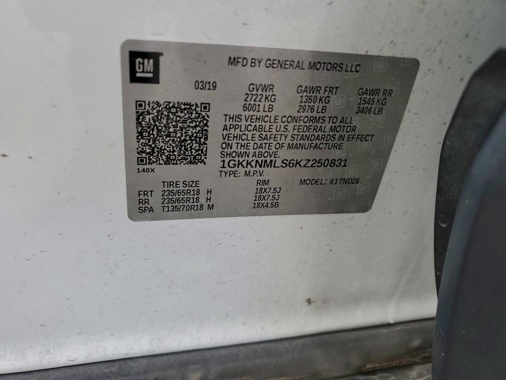 ACADIA 2019 Glove Box 4937942