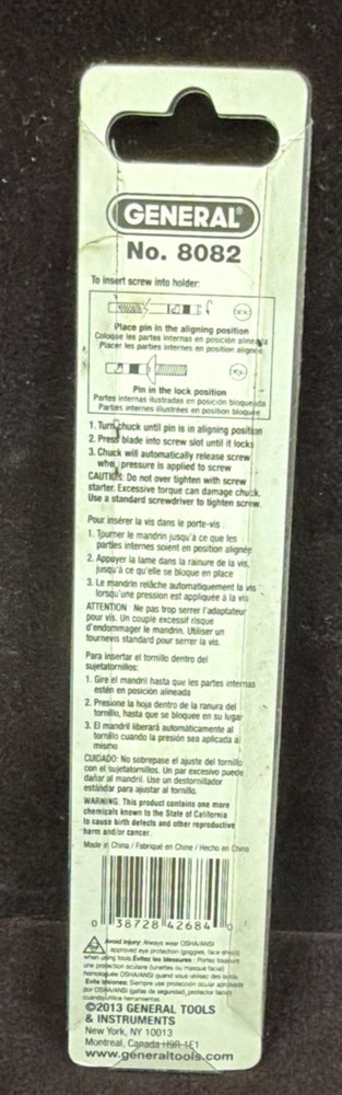 General 8082 Screw Starter