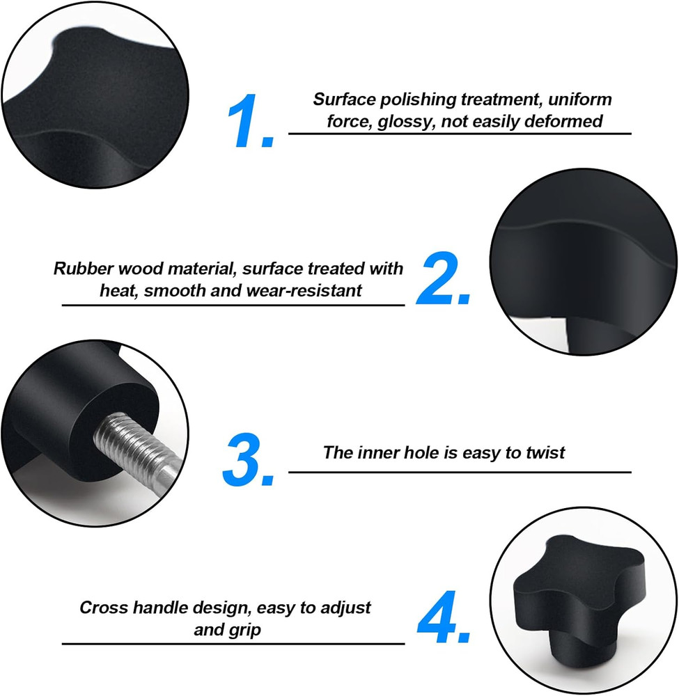 Rollator Walker Replacement Knob 2 PCS Replacement Arm Adjustment Knobs