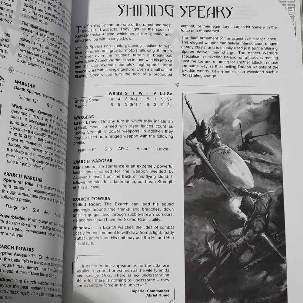 WARHAMMER 40,000 ELDAR Codex 2006 4th Ed Softcover Book Games Workshop