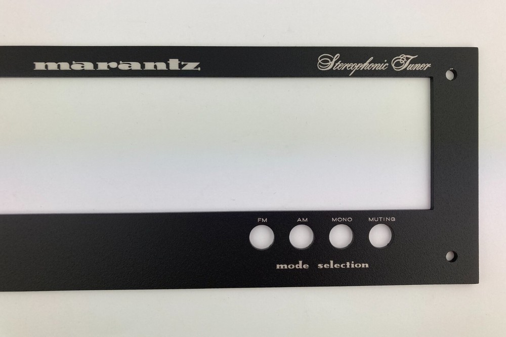 New! Marantz 104 Tuner Front Panel Faceplate (Face Plate) Black