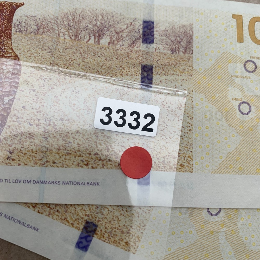 Same SERIALS 2 pcs Denmark 100 Kroner Banknote Lot 2009 Danish Currency Note
