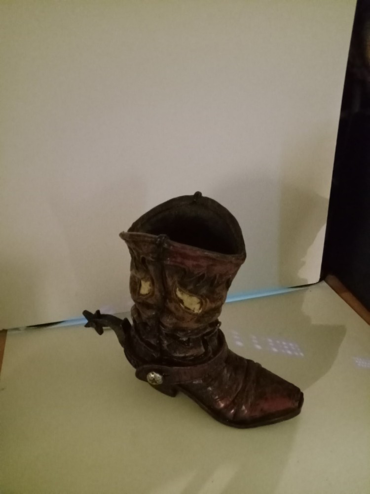 Poly Reain Boot With Spur
