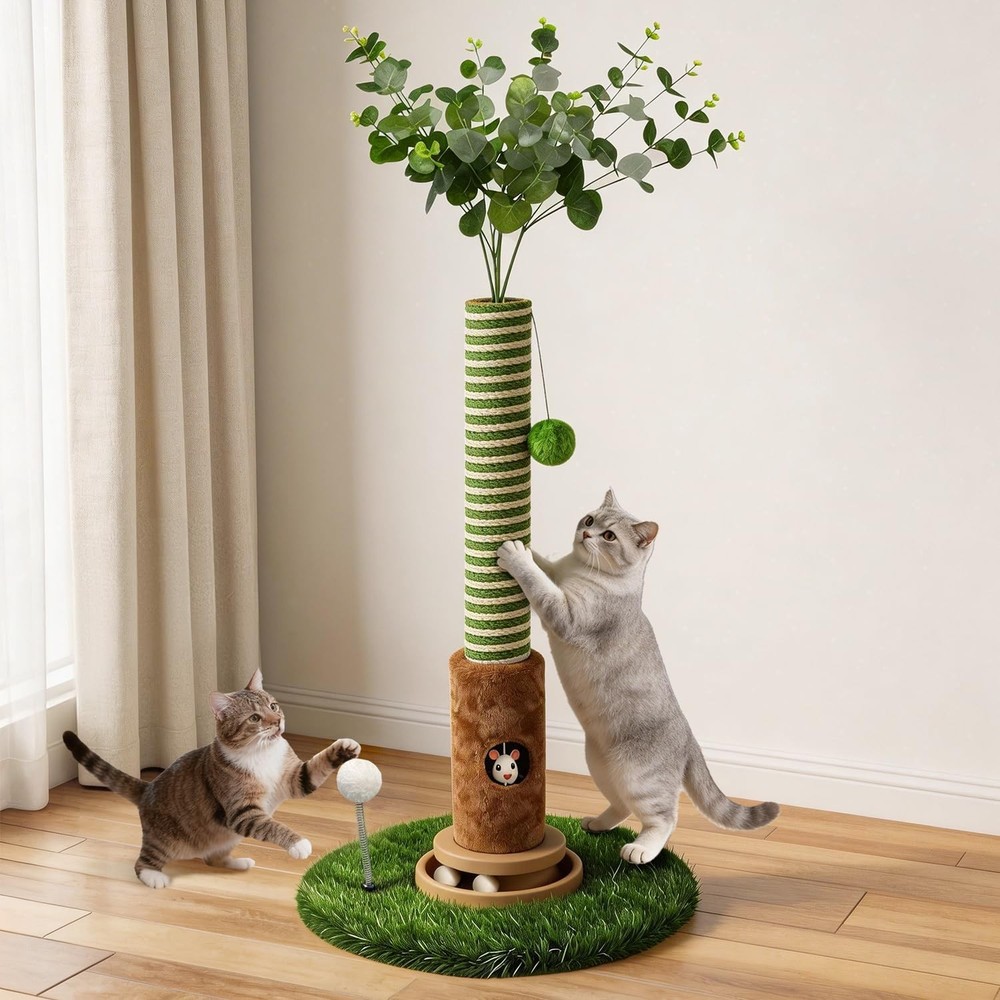 Cat Scratching Post Cat Tree Climbing Tower Activity Scratching Post with Sis...