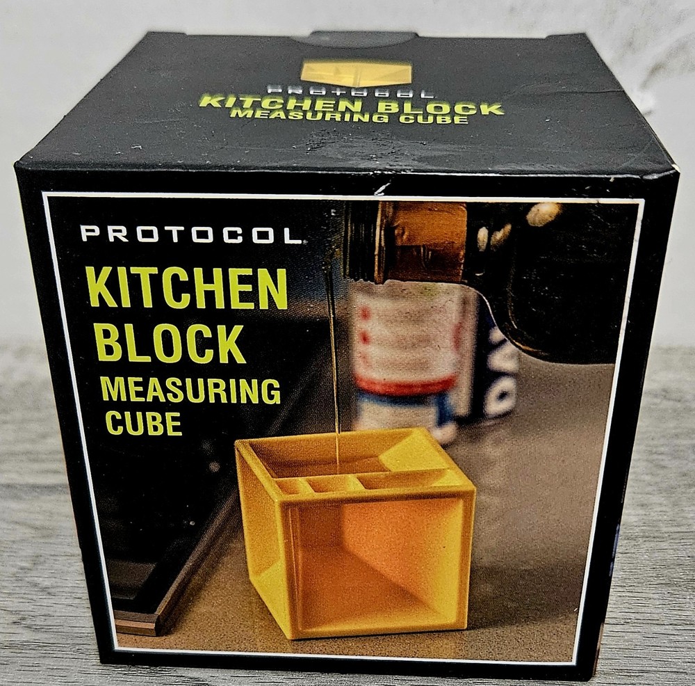 Protocol Kitchen Block Measuring Cube. Yellow