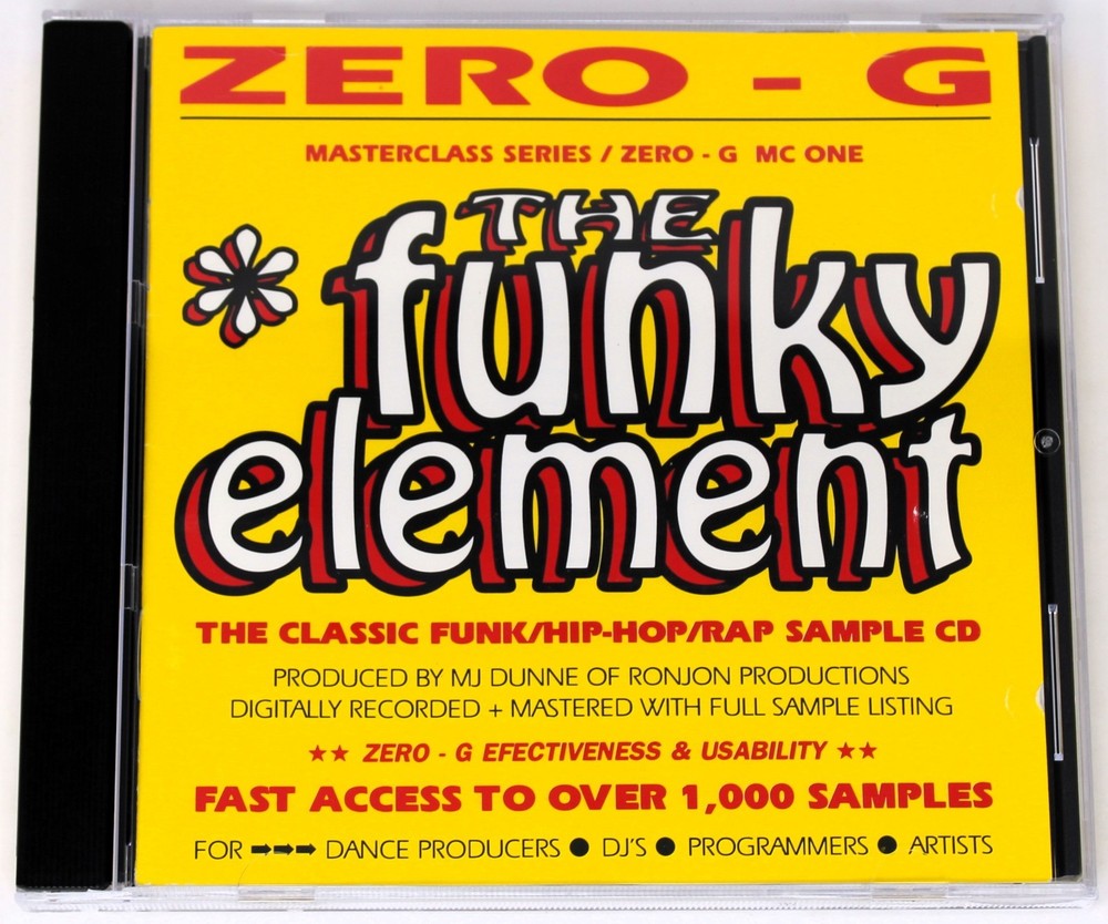 Zero-G The Funky Element Sample/Sound Library/Sampling CD 1992 Masterclass 1 MC