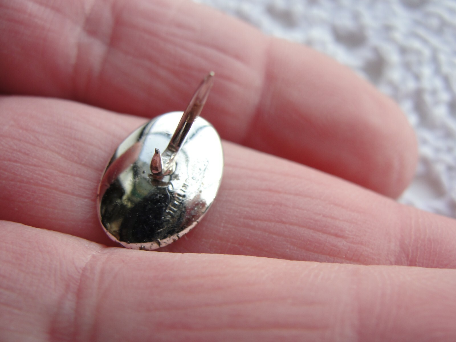 Estate Vintage Mason Freemason Sterling Silver Tie Tack Masonic Lodge Member