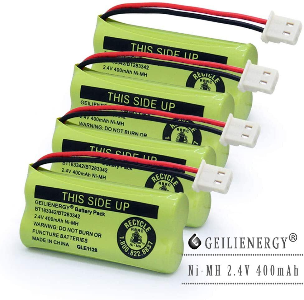 4X Cordless Phone Battery For BT-183342 BT283342 AT&T BT166342 Empire CPH-515J
