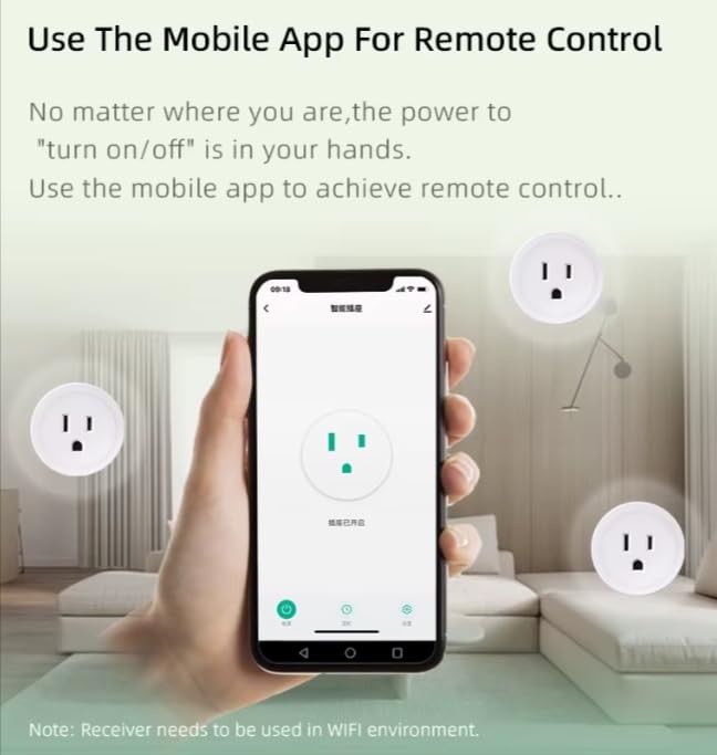 Smart Plug (1) WiFi Socket Supplier Tuya Home US Adapter White