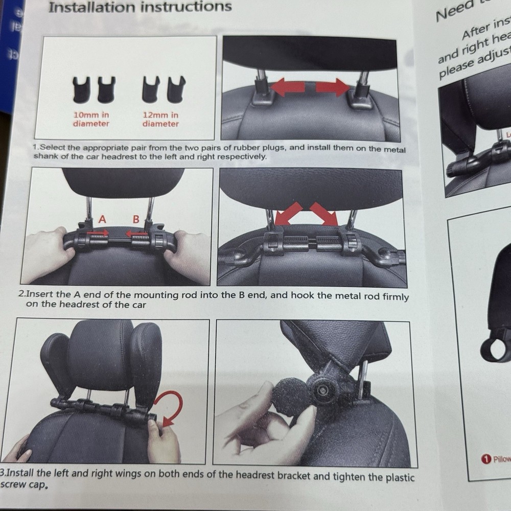 New Car Sleep Headrest Beige