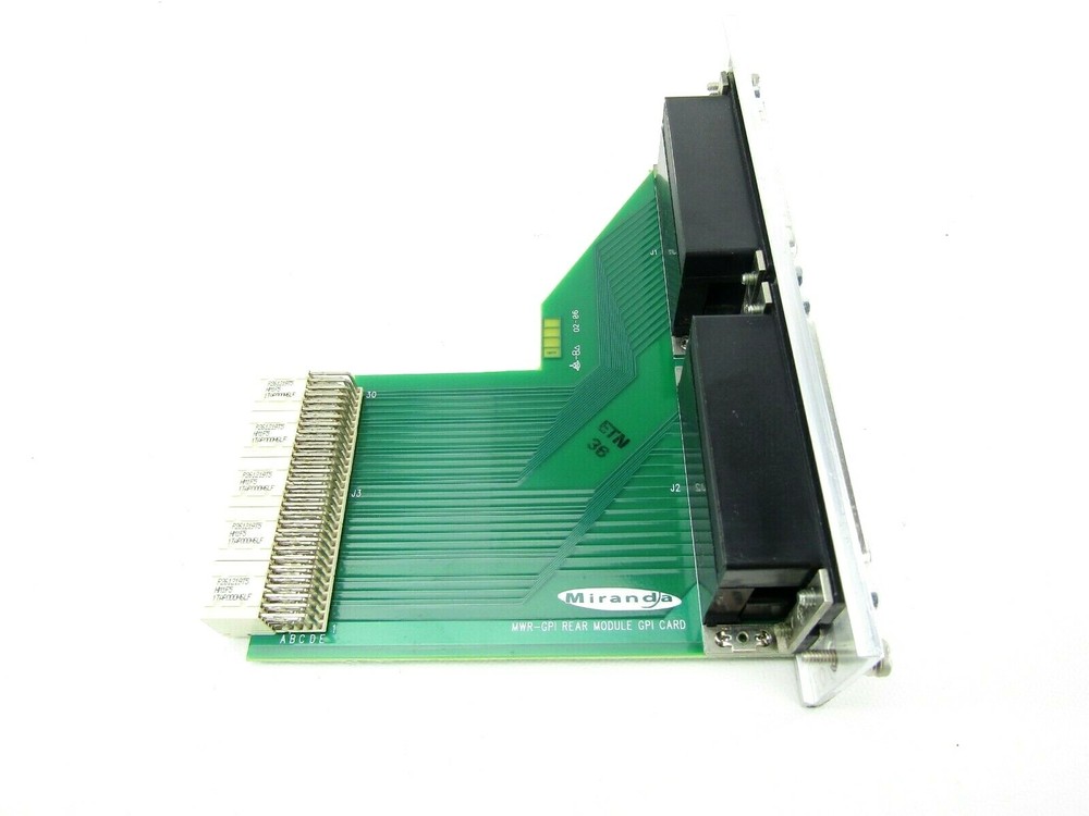 Miranda MWR-GPI Rear Module GPI Card