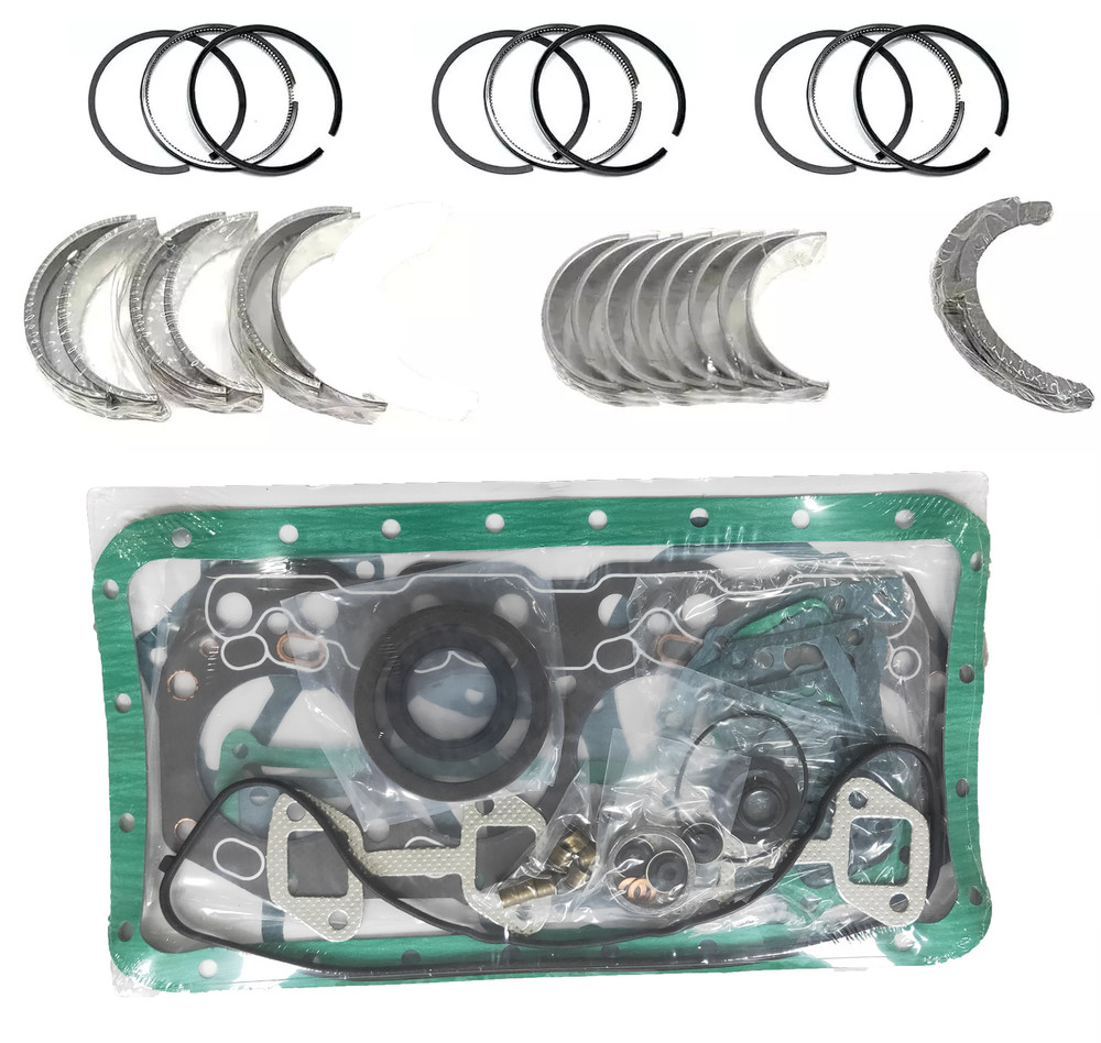 STD Full Gasket Kit + Bearing Kit + Piston Ring Set for Yanmar 3TNE88 Engine