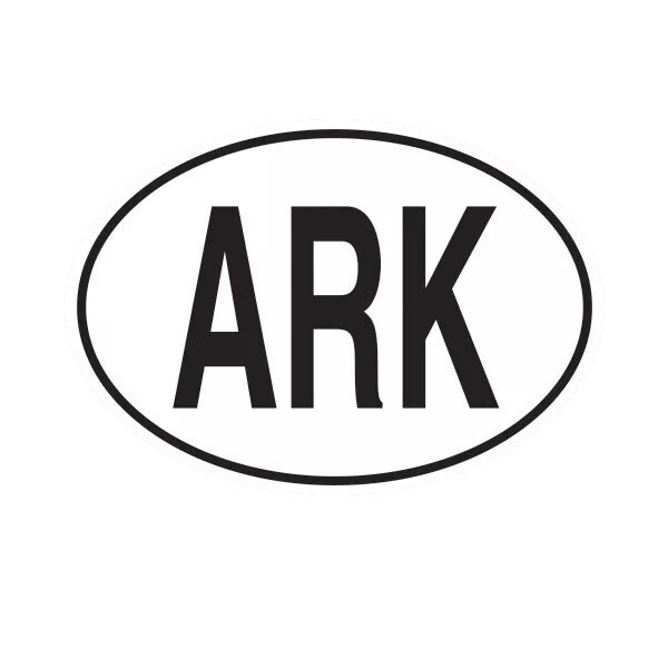 ARK Antarctica Country Code Oval Sticker Decal