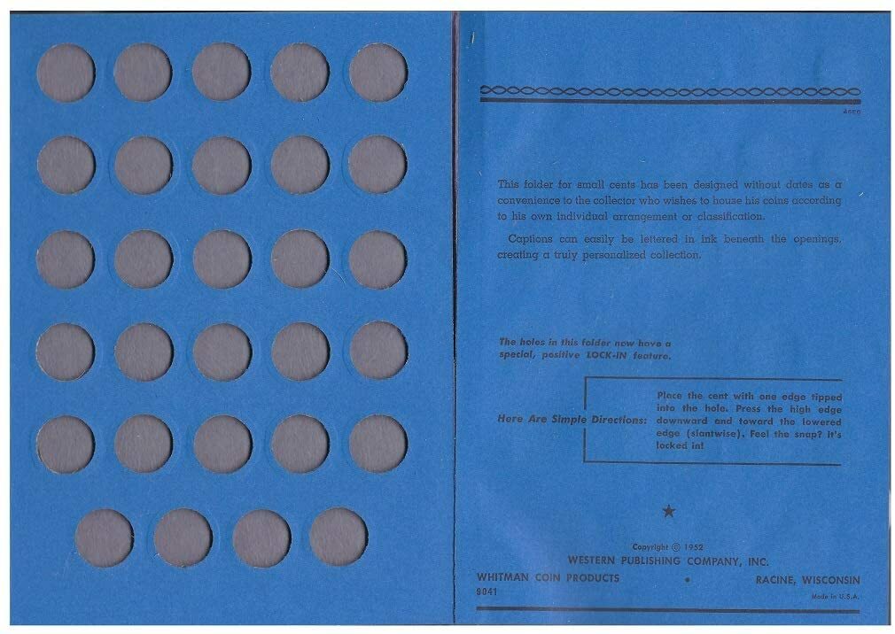 Whitman Lincoln Penny Folder 2014 to Date
