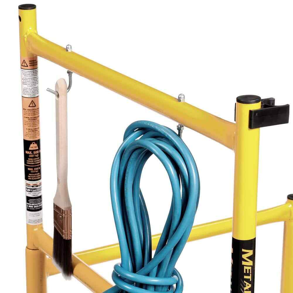 Metaltech Mini Scaffold Platform with Wheels Tool Shelf 500 Lbs Capacity New