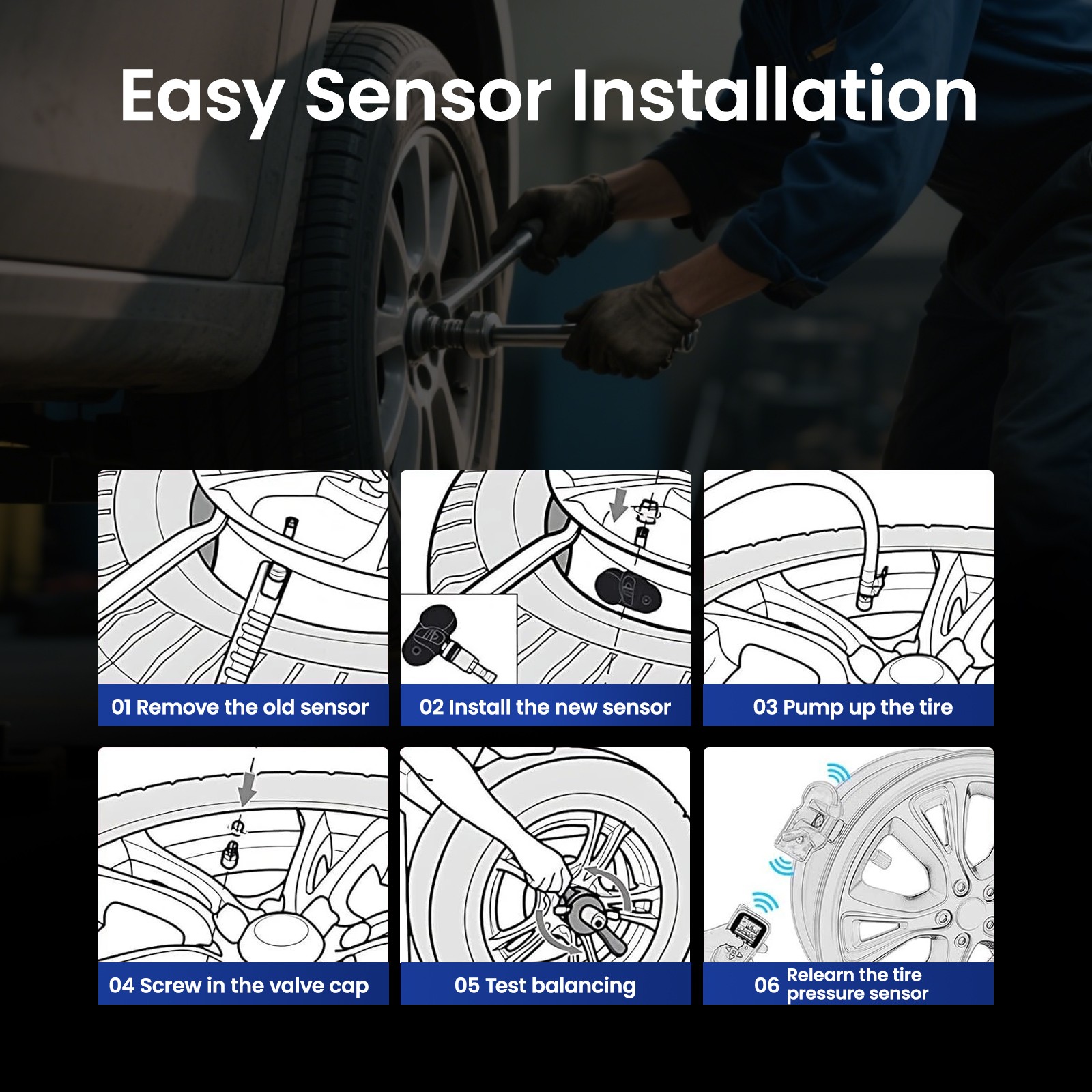 4PCS TPMS Tire Pressure Sensor For BMW Mini 36106790054 36106790054